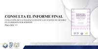 Evolución de la Violencia Politica en razón de genero en la región sur - sureste