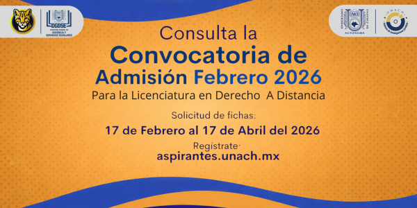Lic en Derecho - Convocatoria 2026